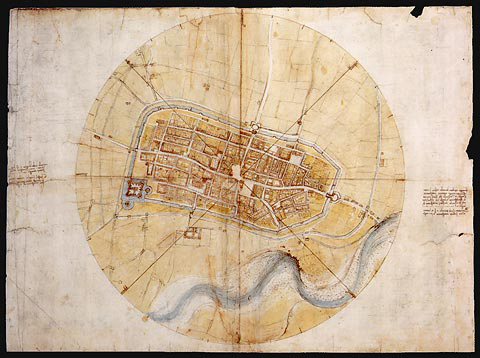 Stadtplan Imola leonardo da Vinci